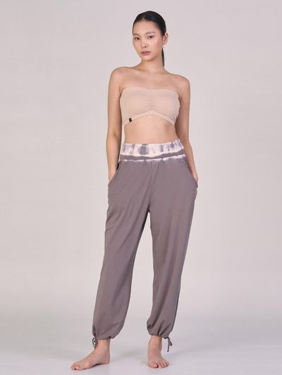 ozez Waist Tie String Lightweight Pants [Gray] (OZPG6027)