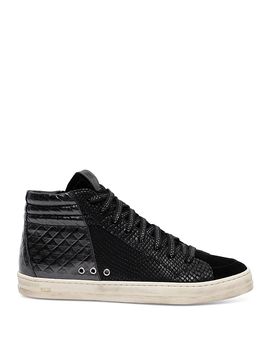 P448 P448 Women's Skate Lace Up High Top Sneakers