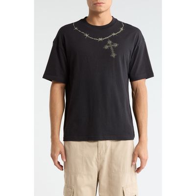 PacSun PacSun Barbed Cross Cotton Graphic T-Shirt