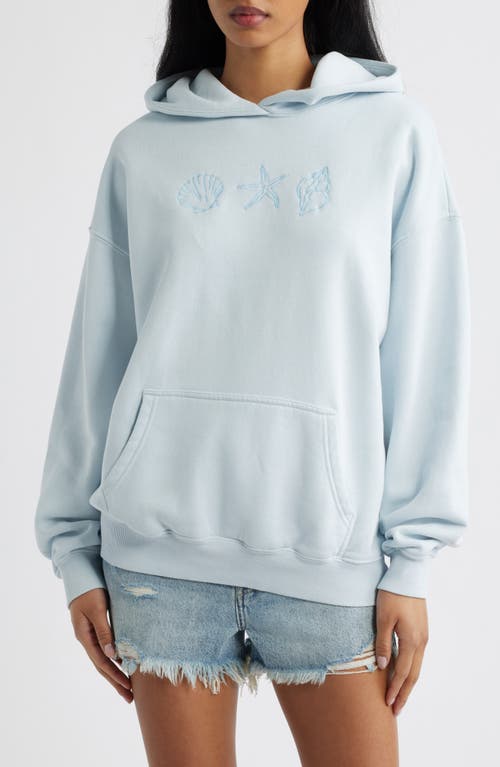 PacSun PacSun Embroidered Seashell Cotton Blend Hoodie