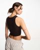 PACSUN Pacsun fine gauge knitted tank top in coffee bean-Brown - 4
