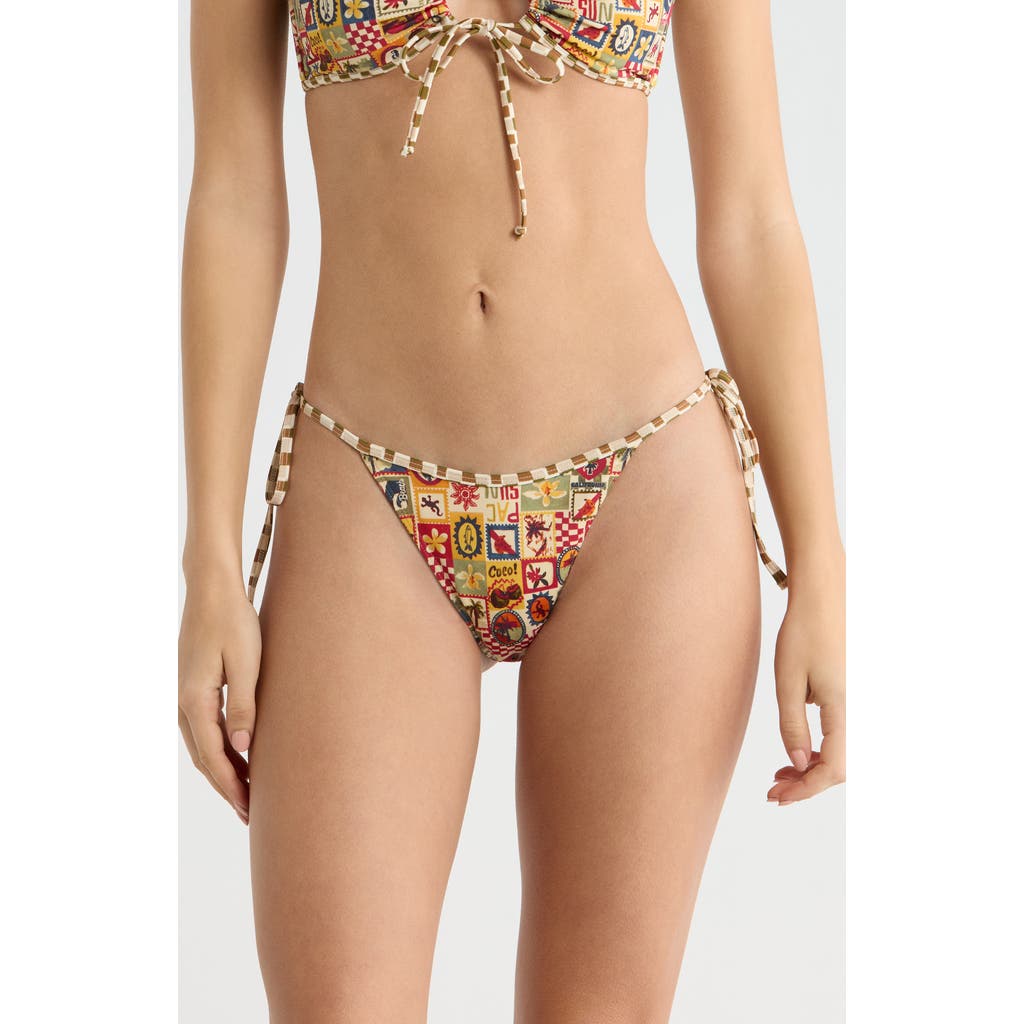 PacSun PacSun Jasper High Cut Side Tie Bikini Bottoms