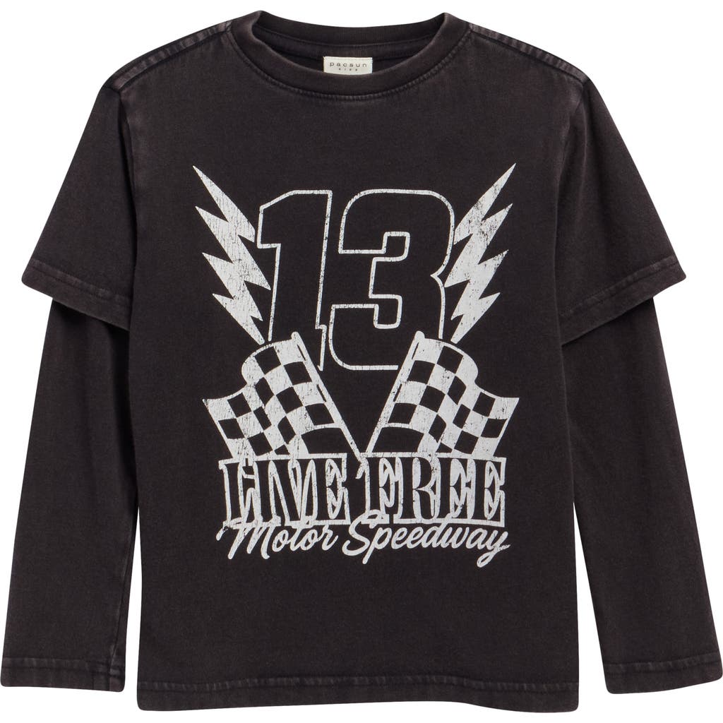 PacSun PacSun Kids' Born Free Long Sleeve Layered Graphic T-Shirt