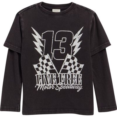 PacSun PacSun Kids' Born Free Long Sleeve Layered Graphic T-Shirt