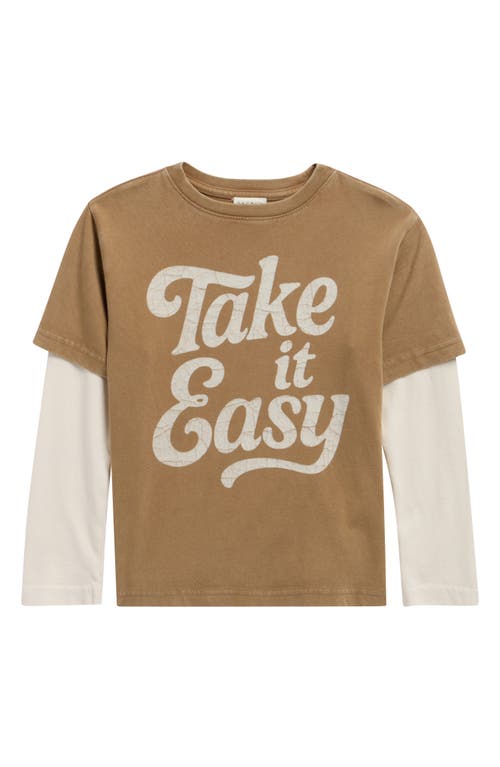 PacSun PacSun Kids' Take it Easy Layered Long Sleeve Graphic T-Shirt