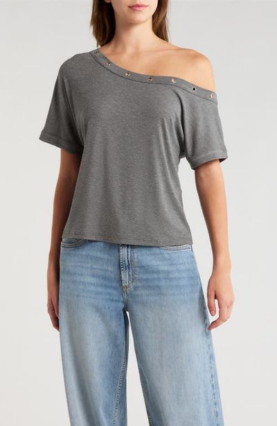 PacSun PacSun Moxie Grommet Detail One-Shoulder Top