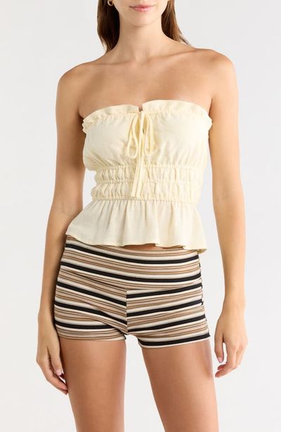 PacSun PacSun Paige Smocked Crop Top