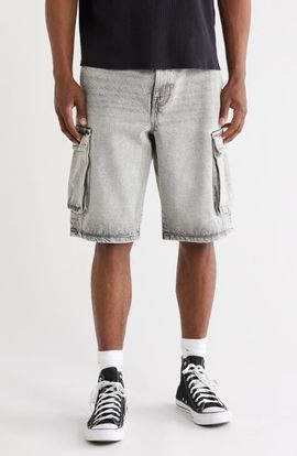 PacSun PacSun Peter Extreme Baggy Denim Cargo Shorts