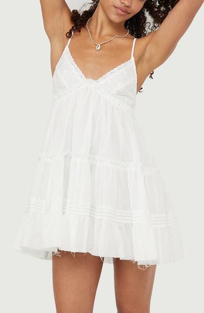 PacSun PacSun Phoebe Eyelet Babydoll Minidress