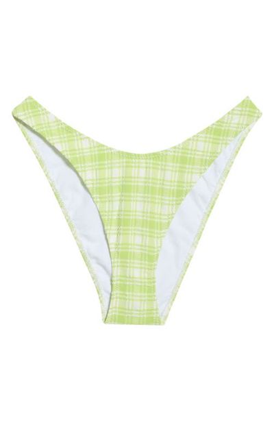 PacSun PacSun Rae Plaid High Cut Bikini Bottoms