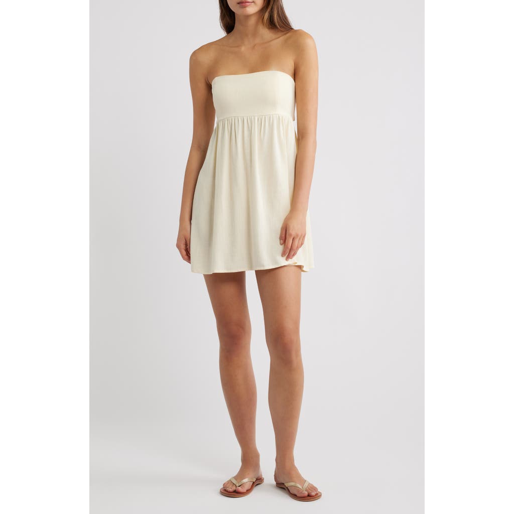 PacSun PacSun Tie Back Strapless Babydoll Dress