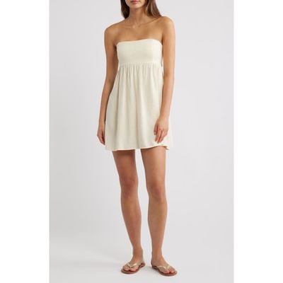 PacSun PacSun Tie Back Strapless Babydoll Dress