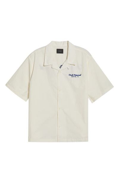 PacSun PacSun Track Embroidered Cotton Camp Shirt