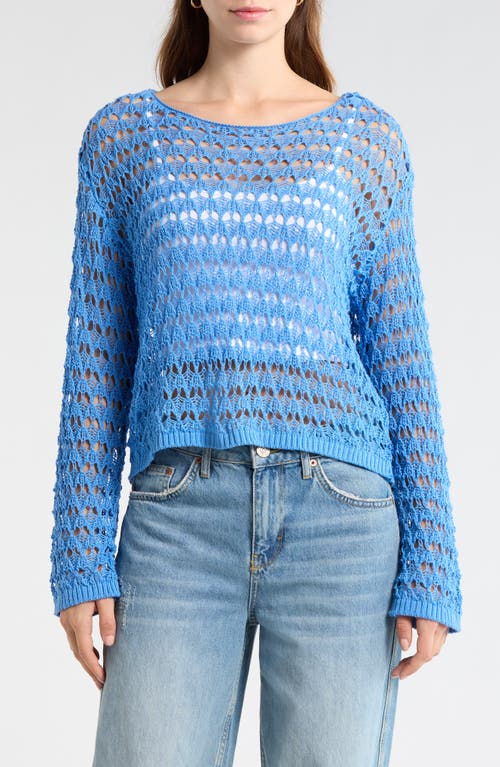 PacSun PacSun Willa Cotton Blend Open Stitch Sweater
