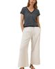 Pact Pact Beachside Linen V-Neck Top Made with Organic Cotton - 1