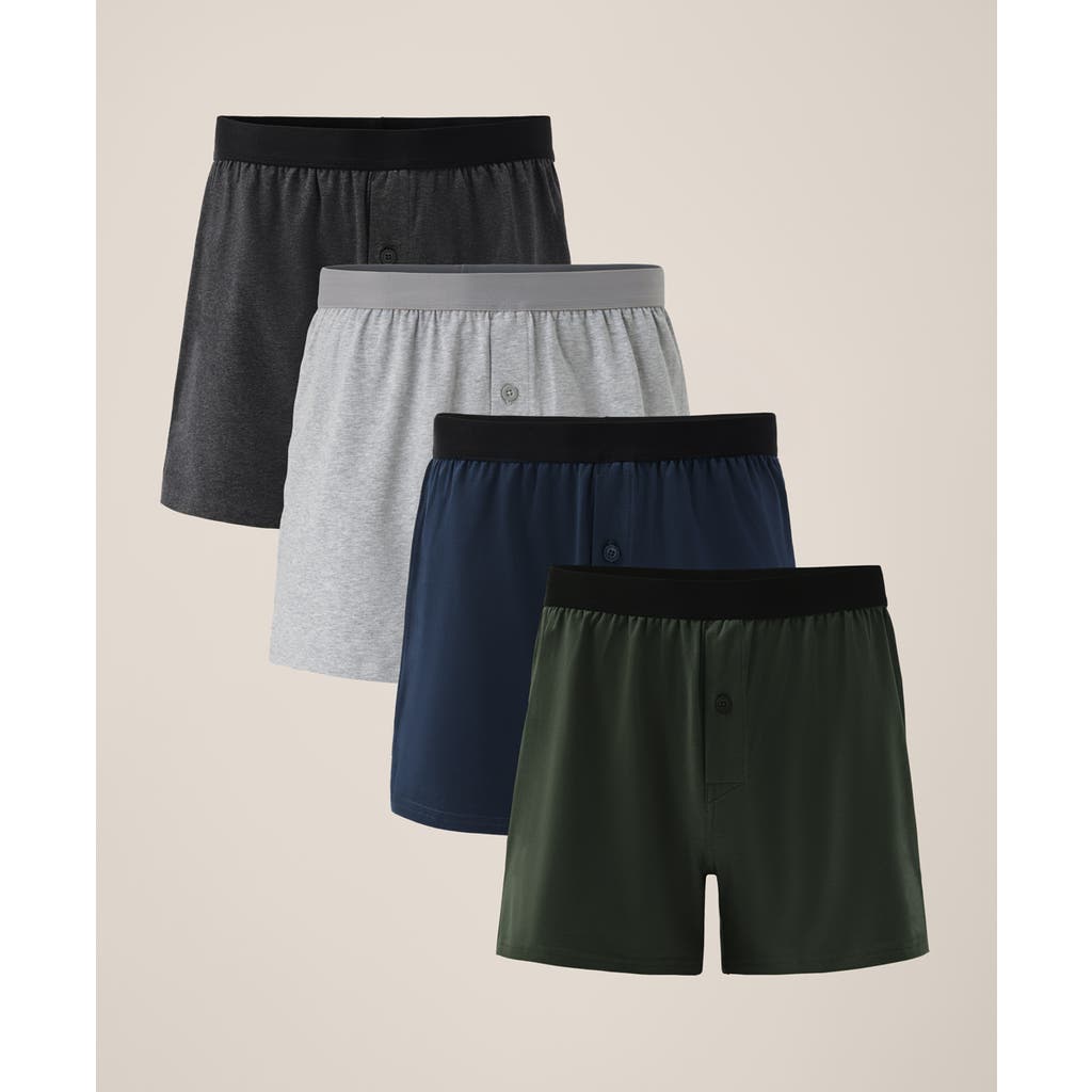 Pact Pact Everyday Knit Boxer 4-Pack Made With Organic Cotton