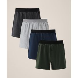 Pact Pact Everyday Knit Boxer 4-Pack Made With Organic Cotton