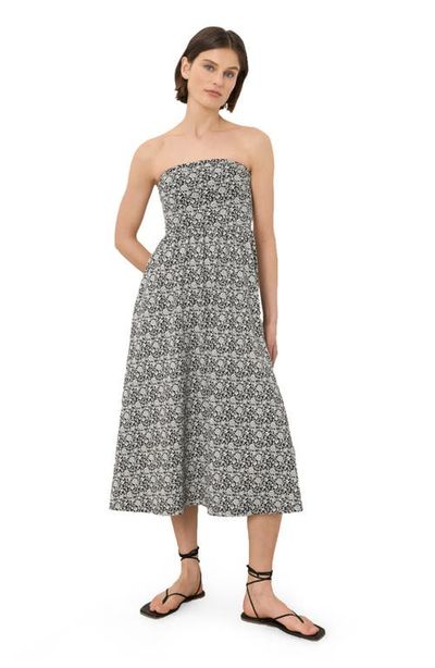 Pact Pact Fit & Flare Strapless Dress Made With Organic Cotton