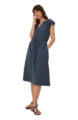 Pact Pact Organic Cotton Coastal Double Gauze Tie Waist Midi Dress