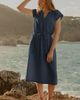 Pact Pact Organic Cotton Coastal Double Gauze Tie Waist Midi Dress - 4