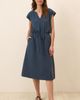 Pact Pact Organic Cotton Coastal Double Gauze Tie Waist Midi Dress - 5