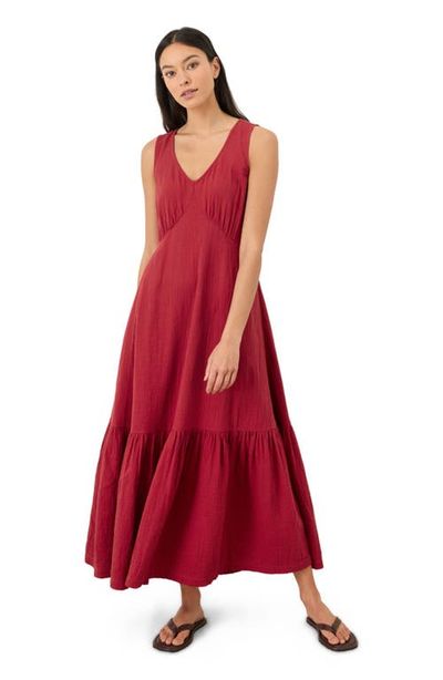 Pact Pact Organic Cotton Double Gauze Beach To Brunch Dress