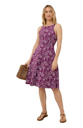 Pact Pact Organic Cotton Fit & Flare Twist Back Dress