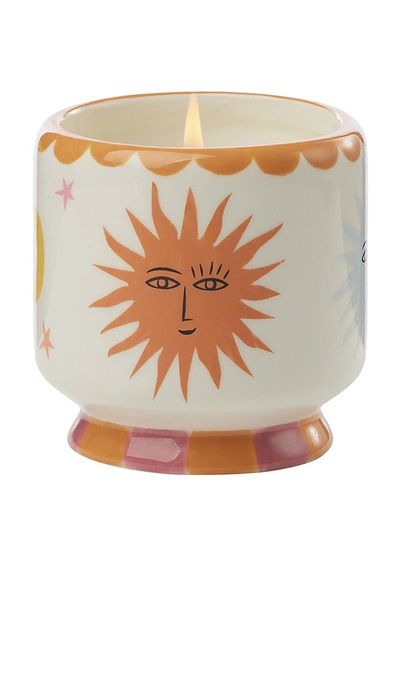 Paddywax Paddywax A Dopo Hand Painted Sun Ceramic Candle