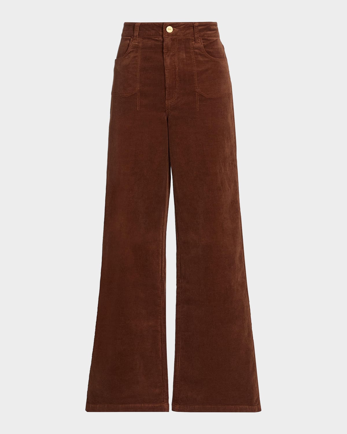 PAIGE Anessa Cotton-Blend Corduroy Wide-Leg Pants