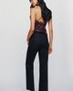 PAIGE Anessa High Rise Straight Leg Coated Jeans - 4