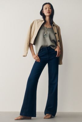 PAIGE Anessa Leenah 32" Mid-Rise Flare Jeans