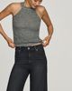 PAIGE Anessa Twist Seam High-Rise Wide-Leg Jeans - 5