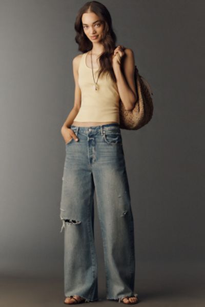 PAIGE Arellia Skimmer High-Rise Wide-Leg Jeans