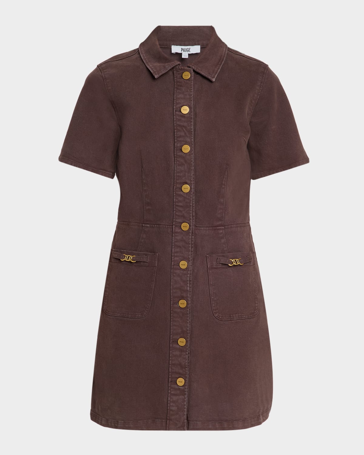 PAIGE Clementine Stretch Cotton Mini Dress
