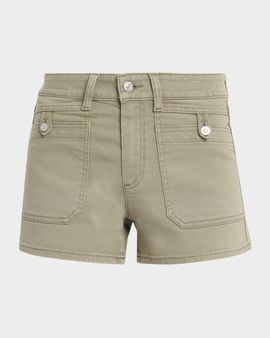 PAIGE Fallon Twill Shorts