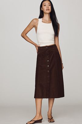 PAIGE Jahn Midi Skirt