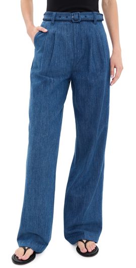 PAIGE PAIGE Acacia Denim Pants Tidepool