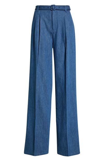 PAIGE PAIGE Acacia High Waist Belted Jeans