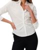 PAIGE PAIGE Alera Pleated Cotton Button-Up Shirt - 1