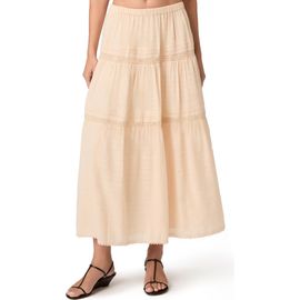PAIGE PAIGE Andres Tiered Maxi Skirt