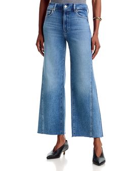 Paige Paige Anessa 28 High Rise Petite Wide Leg Jeans in Showtime