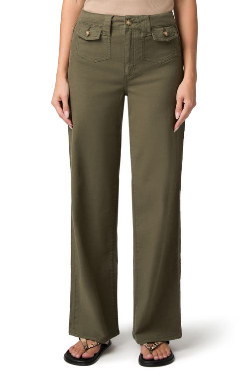 PAIGE PAIGE Anessa Flap Pocket High Waist Wide Leg Jeans