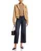 Paige Paige Anessa High Rise Ankle Wide Leg Jeans in Ink Black - 2