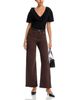 Paige Paige Anessa High Rise Wide Leg Jeans in Rich Chocolate - 2