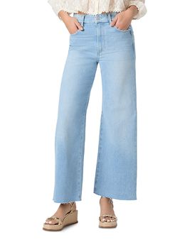 Paige Paige Anessa Petite 28 High Rise Wide Leg Jean In Santorini Sky