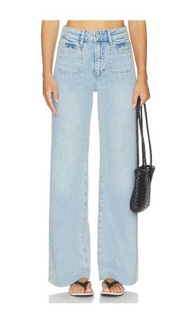 PAIGE PAIGE Anessa Welt Stitch Jeans