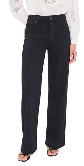 PAIGE PAIGE Anessa Wide Leg Jeans Black Shadow