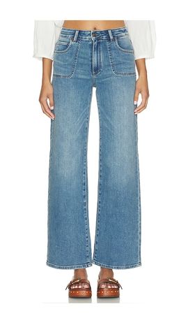 PAIGE PAIGE Anessa With Rounded Stitch Though Pockets Jean