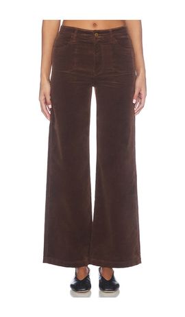 PAIGE PAIGE Anessa With Stitch Utility Pockets Wide Leg Corduroy Pant