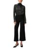 Paige Paige Annessa Cropped Wide Leg Jeans in Black Shadow - 2